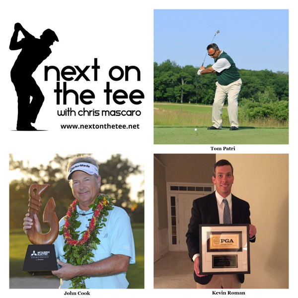 John Cook, PGA Tour Legend Plus Top Instructors Tom Patri & Kevin Roman Join Me artwork