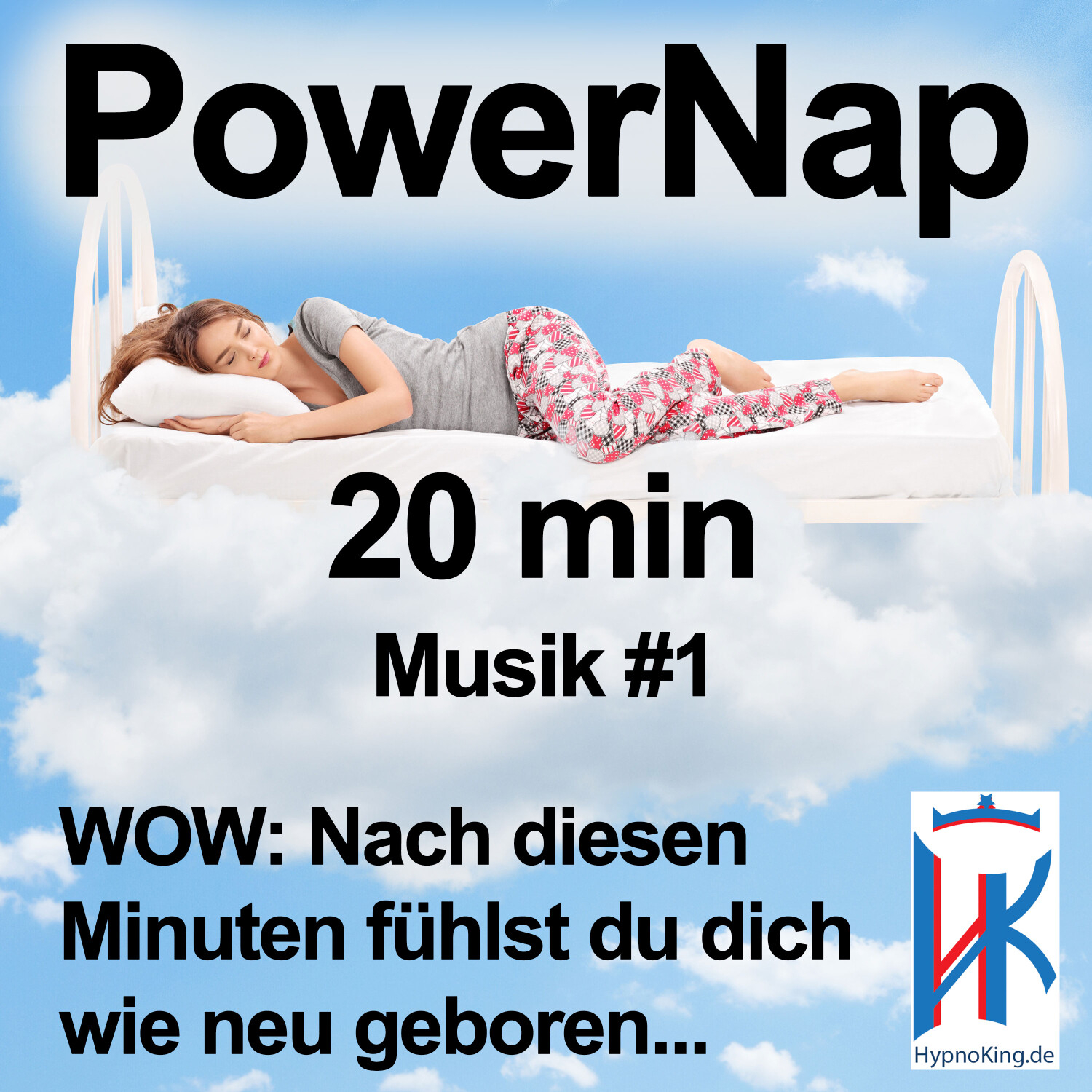 Power Nap 20 min deutsch 📢Original HypnoKing®✅﻿ Musik #1: Schlafquickie, Mittagsschlaf, Hypnose