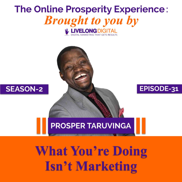 What You’re Doing Isn’t Marketing artwork