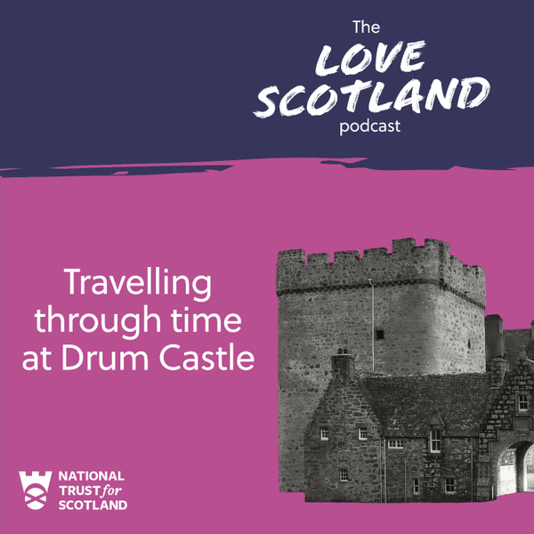 Travelling through time at Drum Castle artwork