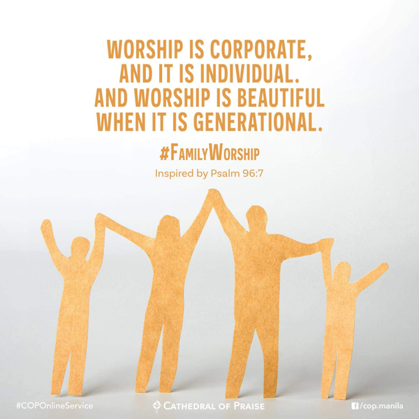 Psalm 96:7- Worship is Beautiful When It is Generational. #FamilyWorship artwork