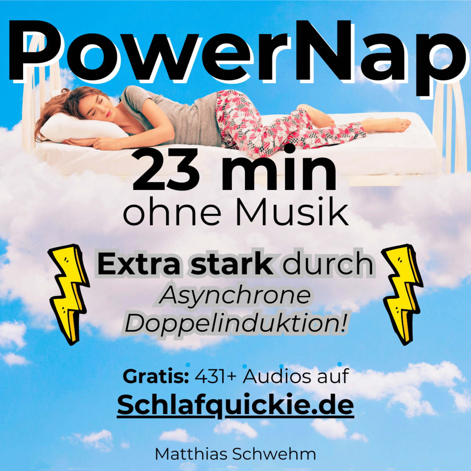 Power Nap  23 min ⚠️Extra stark! ﻿Asynchrone Doppelinduktion!💥 ohne Musik  Schlafquickie, Mittagsschlaf NSDR episode artwork