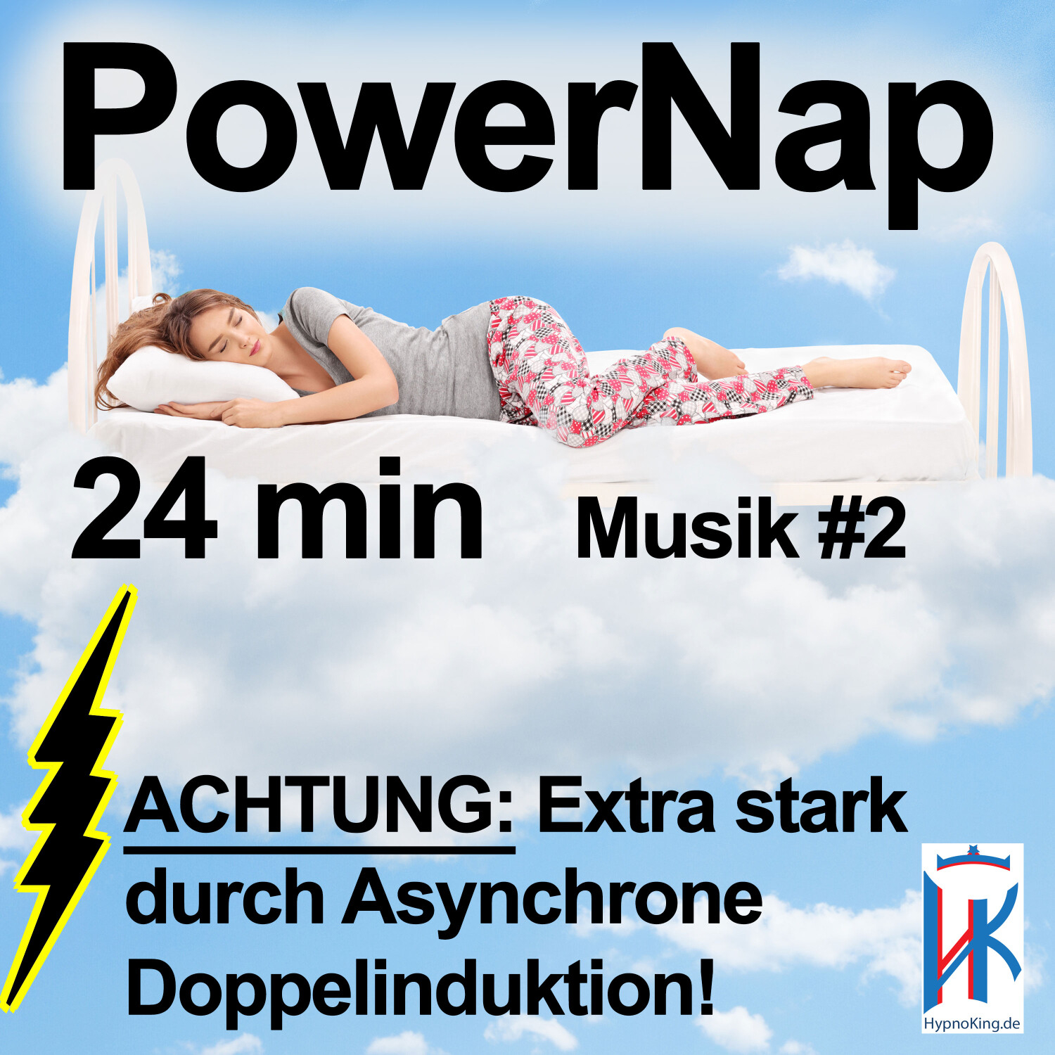 Power Nap 24 min ⚠️Extra stark! ﻿Asynchrone Doppelinduktion!💥 Musik #2 Schlafquickie, Mittagsschlaf