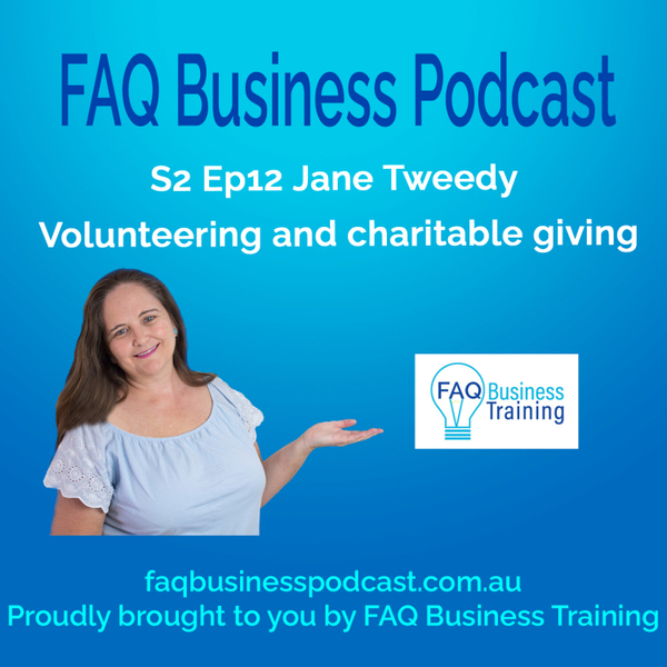 S2 Ep12 Jane Tweedy - Volunteering and charitable giving artwork