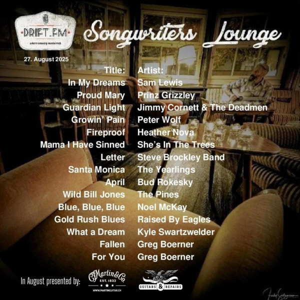 Songwriters Lounge vom 27. August 2025 artwork
