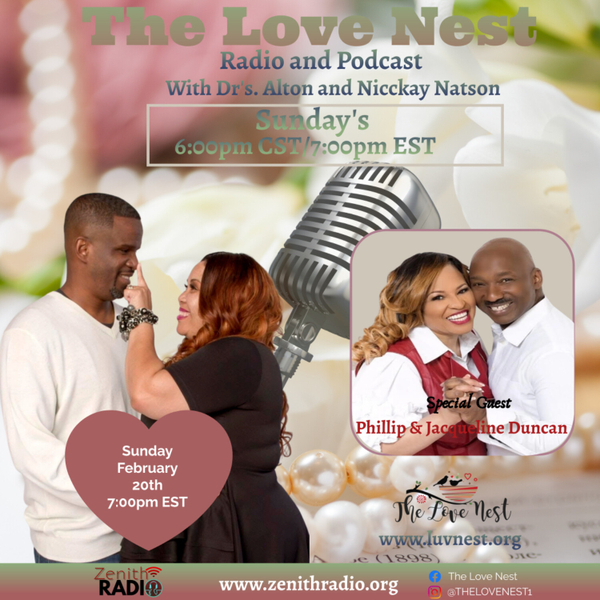 The Love Nest Radio interview w/ Phillip and Jacqueline Duncan artwork