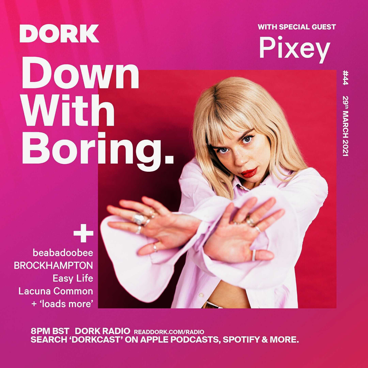 cover of episode Down With Boring #0044: Pixey