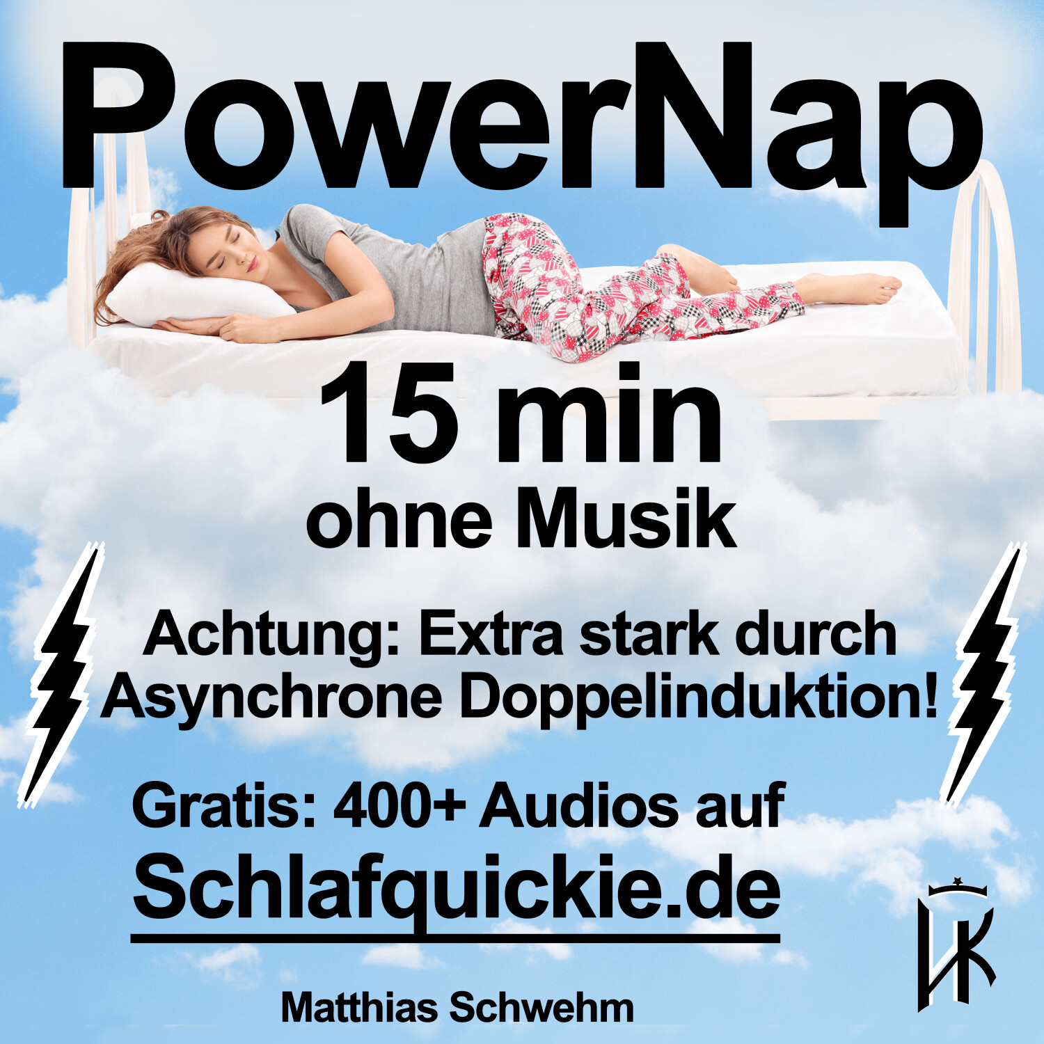 Power Nap 15 min ⚠️Extra stark! ﻿Asynchrone Doppelinduktion!💥 ohne Musik  Schlafquickie, Mittagsschlaf NSDR episode artwork