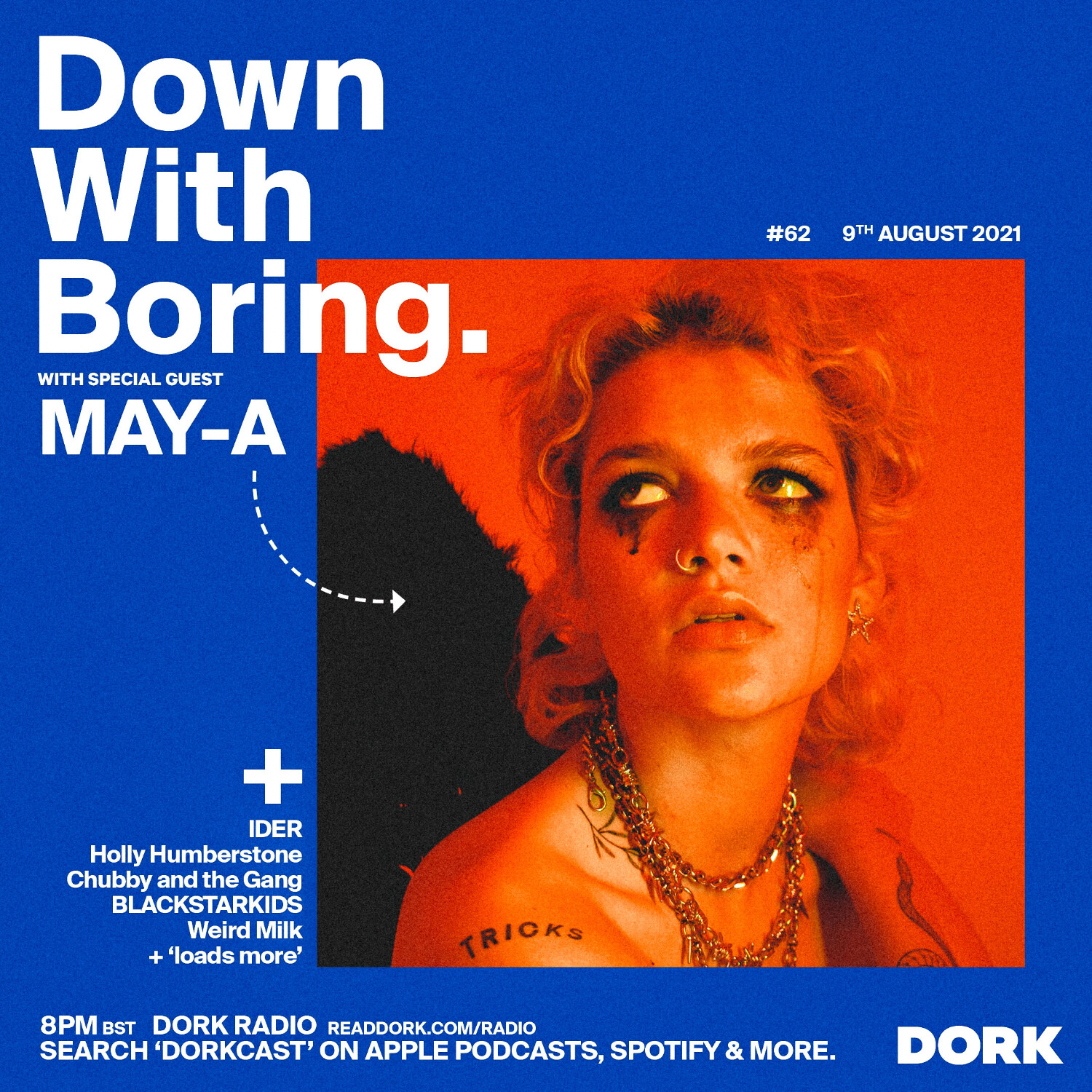 cover of episode Down With Boring #0062: MAY-A