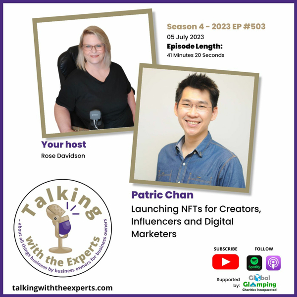 2023 EP503 Patric Chan - Launching NFTs for Creators, Influencers and Digital Marketers artwork