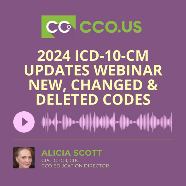 2024 ICD-10-CM Updates Webinar - Learn About New, Changed and Deleted ICD-10-CM Codes artwork