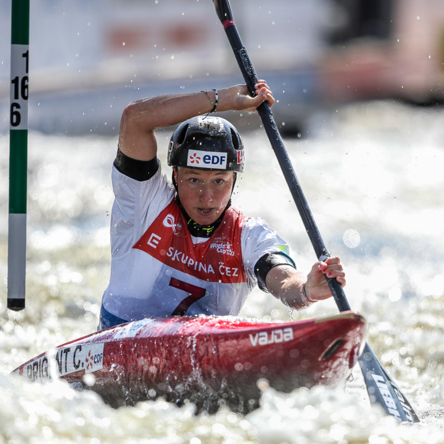 French slalom paddler Camille Prigent