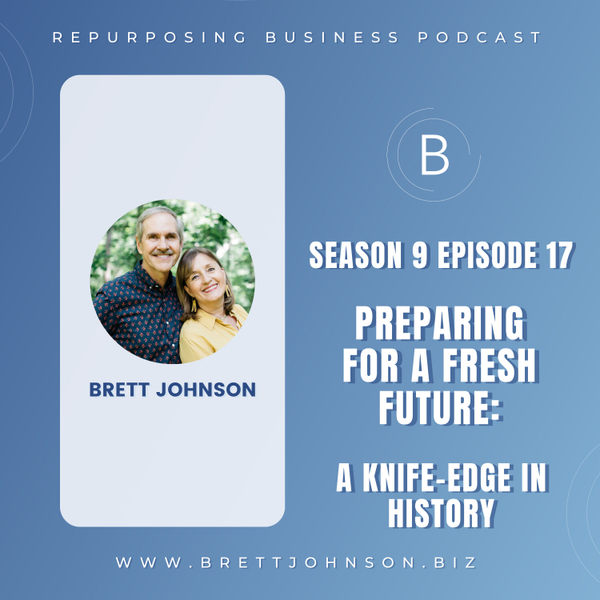 A Knife-Edge in History with Brett Johnson artwork