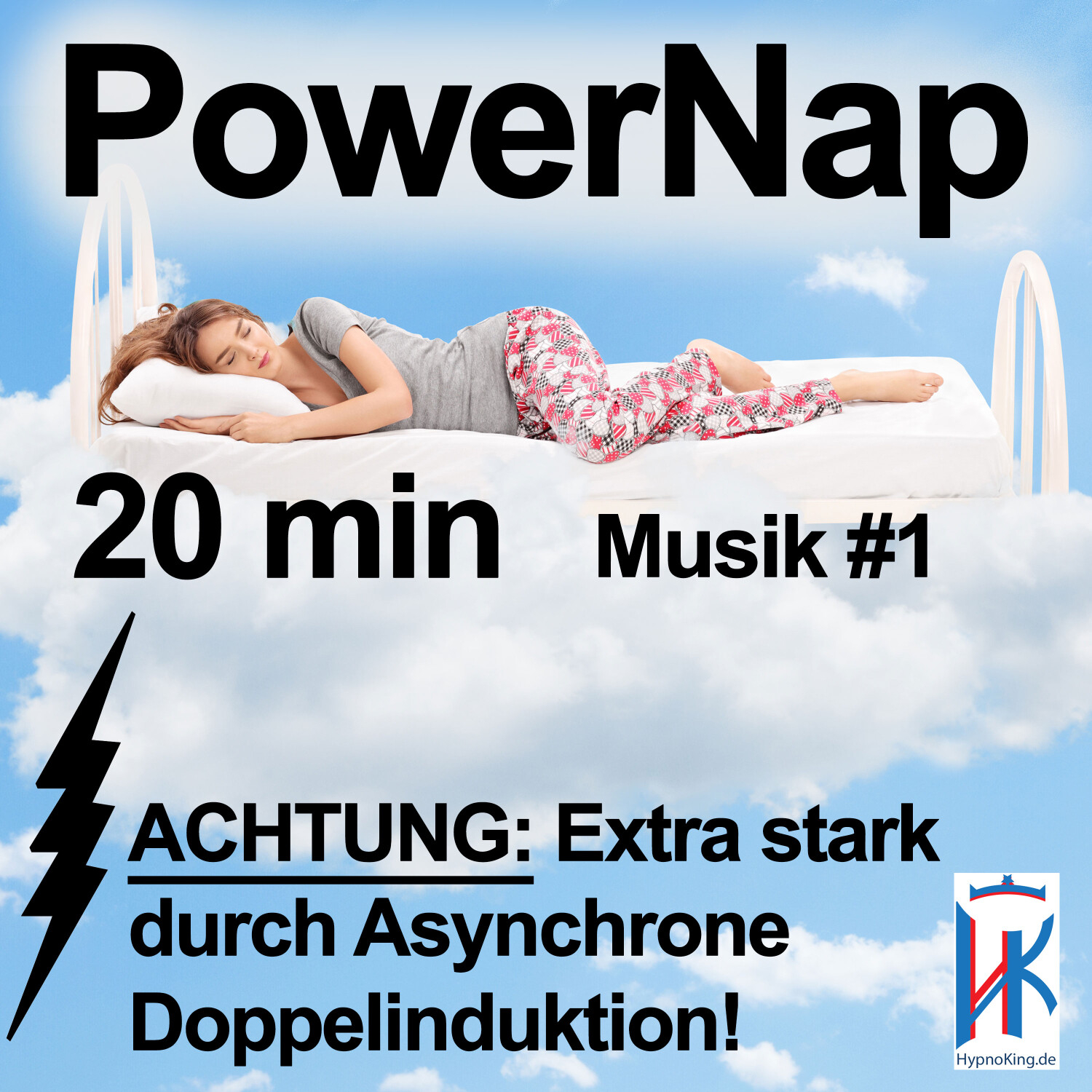 Power Nap 20 min [ACHTUNG: Extrem stark ⚠️ da asynchrone Doppelinduktion!] Power Napping deutsch Mittagsschlaf