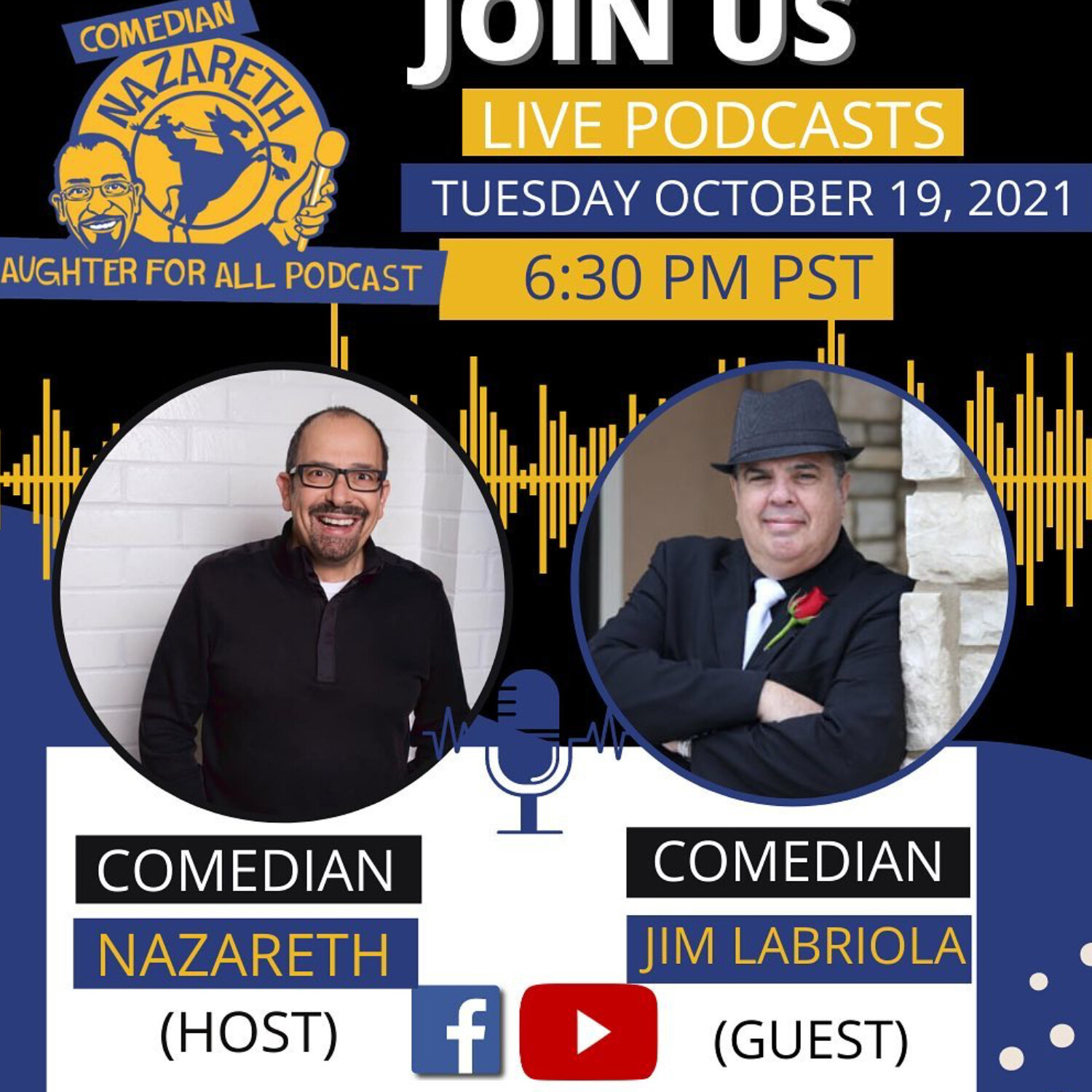 Comedian Jimmy Labriola. Benny from Home Improvement