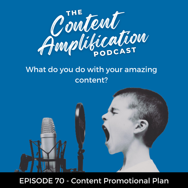 Episode 070 - The Plan To Promote Your Content artwork