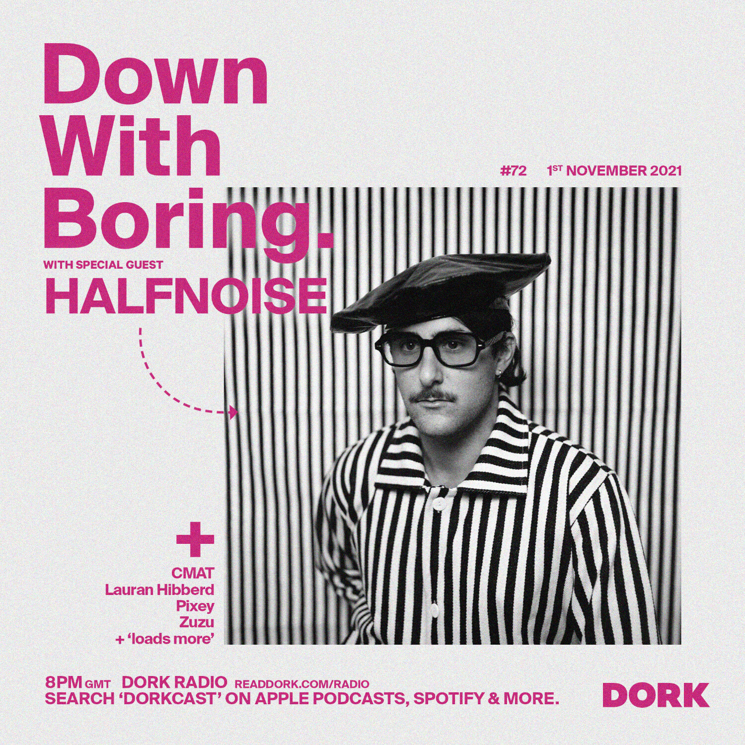 cover of episode Down With Boring #0072: HalfNoise