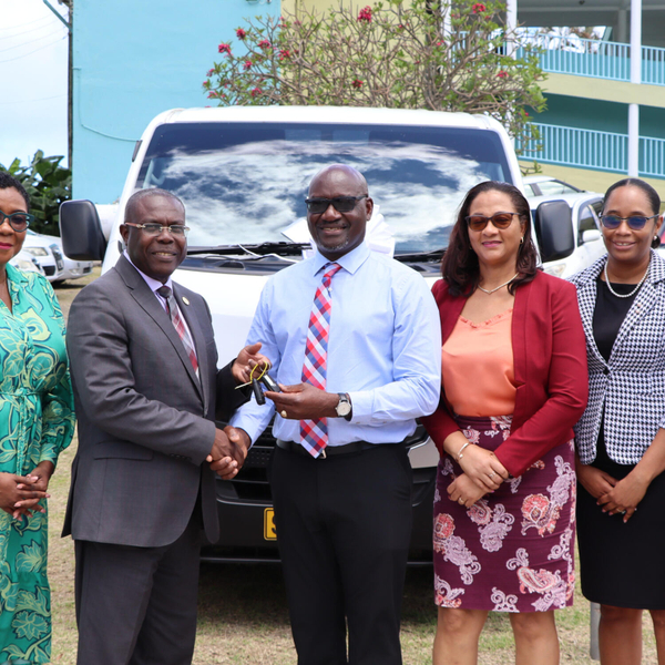 The Ministry of Health receives a donation of Equipment and Vehicles from the Caribbean Development Bank (CDB) to Strengthen Saint Lucia’s National Healthcare System artwork