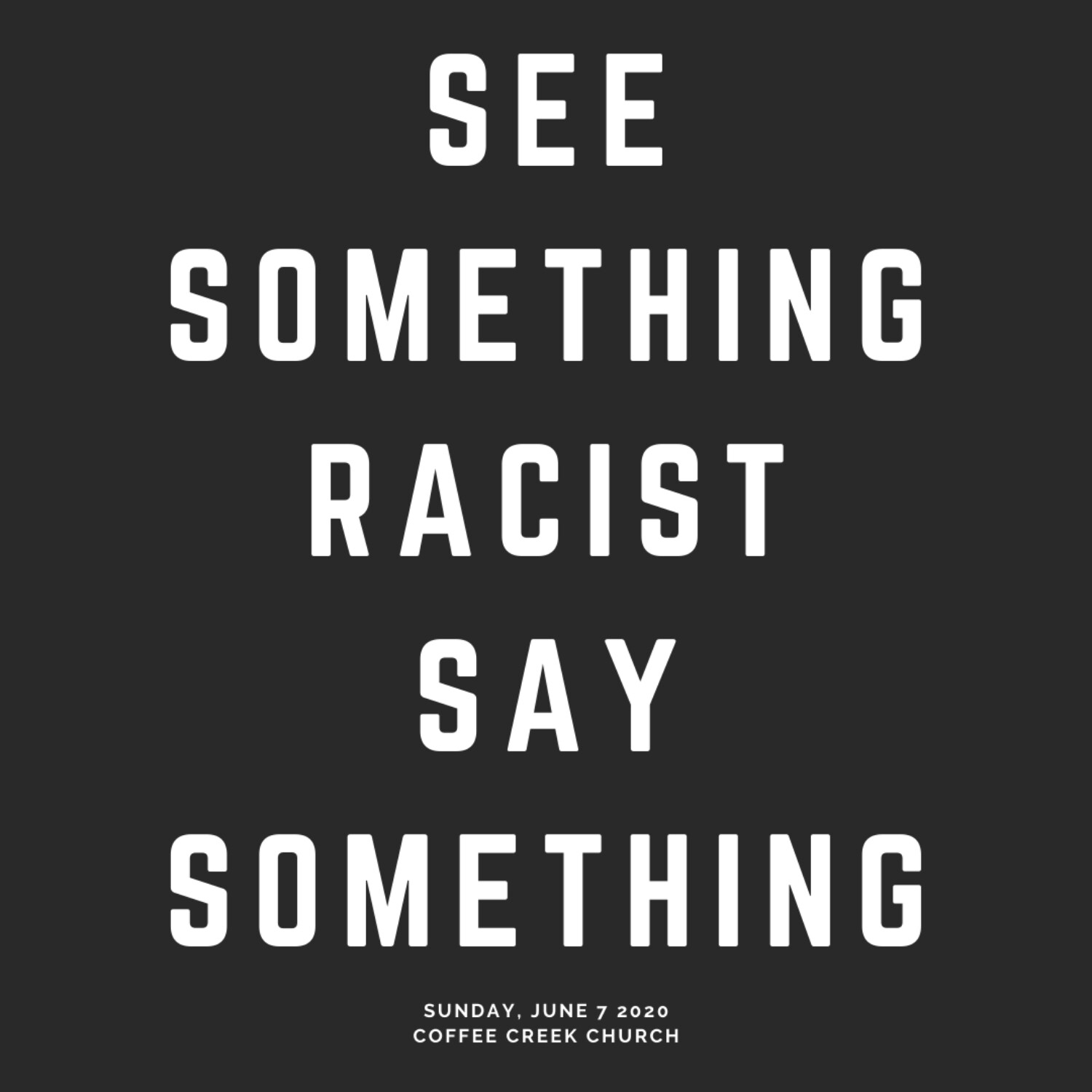 See Something Racist, Say Something