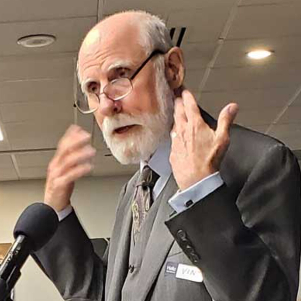 Vint Cerf, 'Father of the internet,' talks about recovering from COVID-19 and accessibility artwork