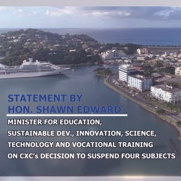 Minister Edward Statement of CXC's Subjects-Suspension Decision artwork