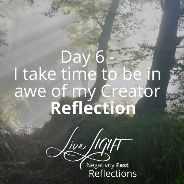Day 6 - I take time to be in awe of my Creator Reflection artwork