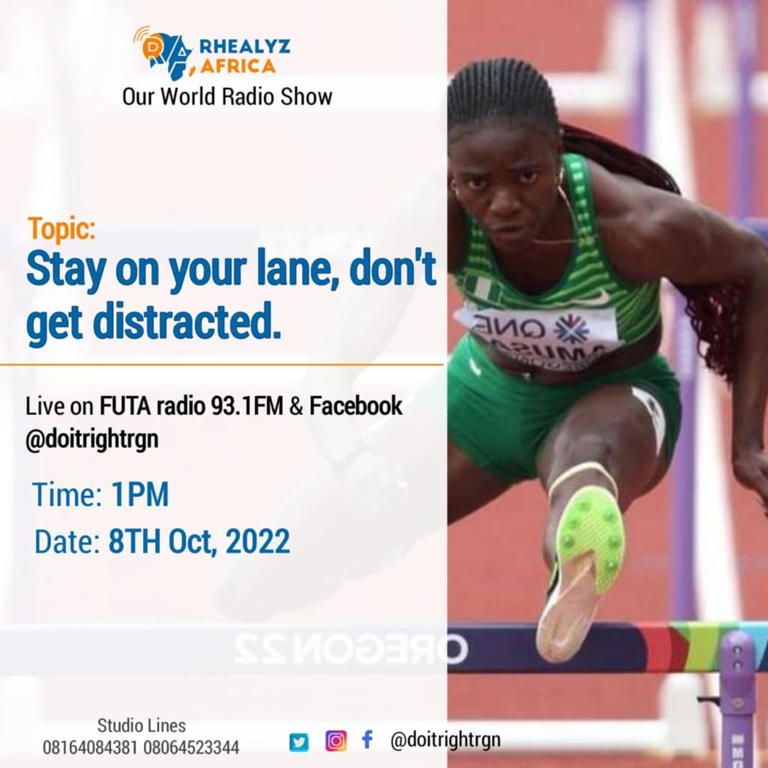 Stay on your lane. Don’t get distracted episode artwork