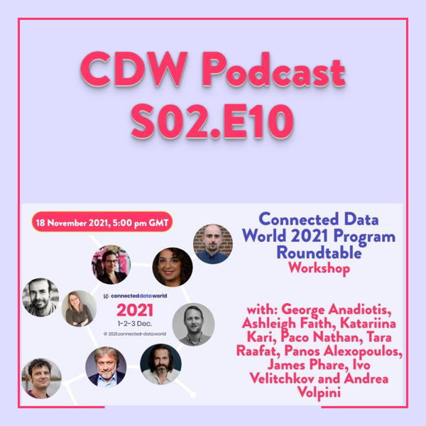 Connected Data World 2021 Program Roundtable [CDW21] artwork