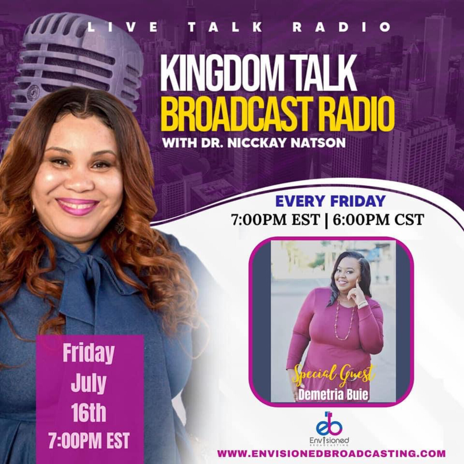 Kingdom Talk Broadcast Radio with Dr. Nicckay Natson