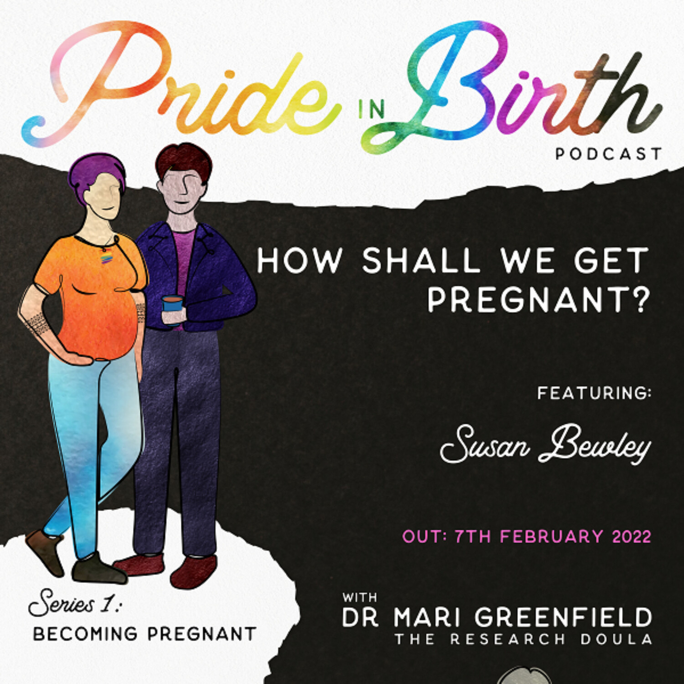 How shall we get pregnant? Same sex female couples and fertility clinics,  with Professor Susan Bewley - Pride In Birth - Podcast.co