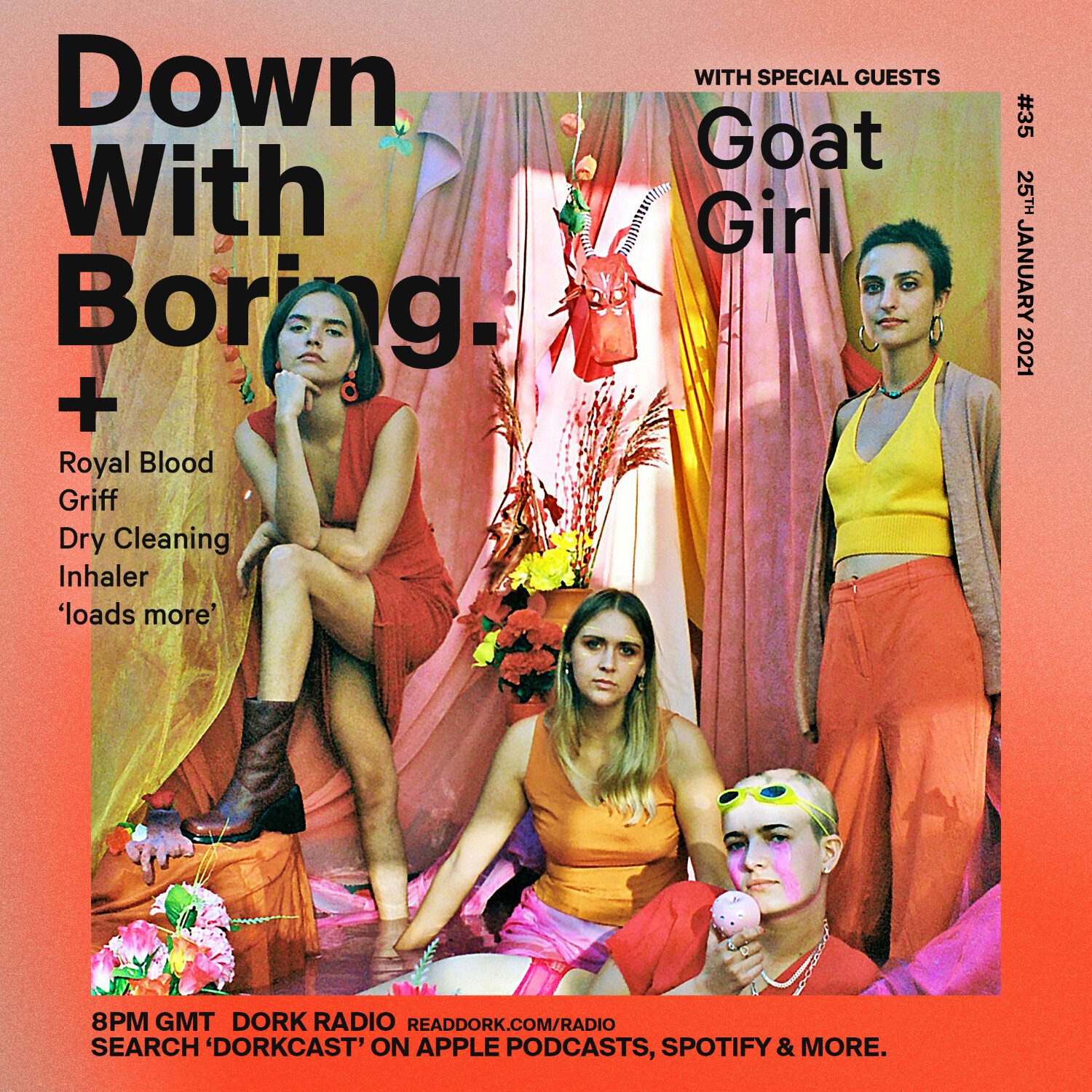 cover of episode Down With Boring #0035: Goat Girl