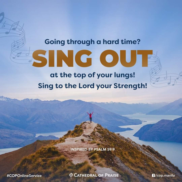 Psalm 59:9- Sing to the LORD, your Strength! artwork