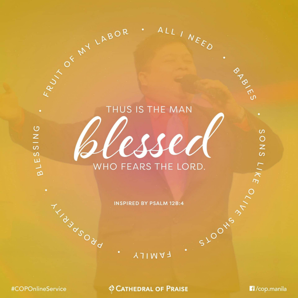 Psalm 128:4- Thus is The Man Blessed Who Fears The Lord artwork