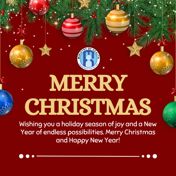 Ministry of Health, Wellness and Elderly Affairs 2024 Christmas Message artwork