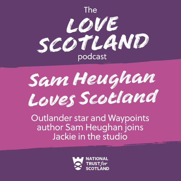 Sam Heughan’s Scotland: The Outlander actor and Waypoints author meets Jackie Bird artwork