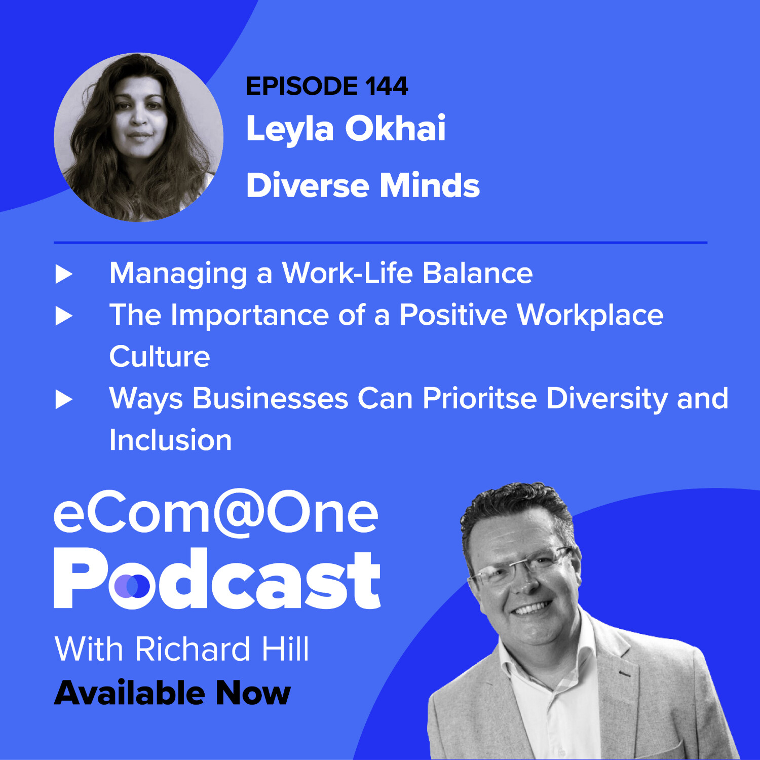 E144: Leyla Okhai - Steps And Practices Your Business Can Do To Create A Positive Workplace and Prioritise Diversity And Inclusion episode artwork