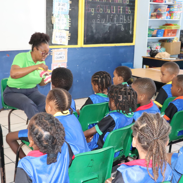 Dental Services Unit brings Oral Health Awareness to Students at the St. Aloysius Roman Catholic Boys Infant School artwork
