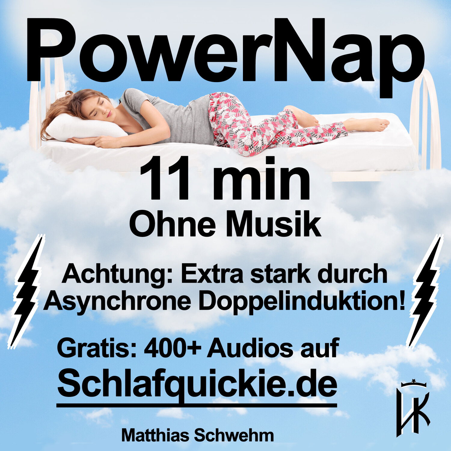 Power Nap 11 min ⚠️Extra stark! ﻿Asynchrone Doppelinduktion!💥 ohne Musik  Schlafquickie, Mittagsschlaf NSDR episode artwork