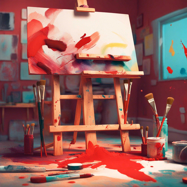 Red Paint: A Journey Through Identity and Art artwork