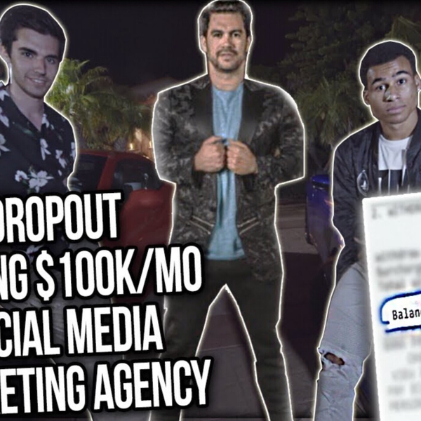 College Dropout Making $100K/mo w/ SM Marketing Agency - Q&A w/ Tai Lopez Top Student, Jaiden Gross artwork