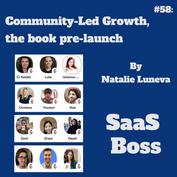 Community-Led Growth, the book pre-launch by Natalie Luneva artwork