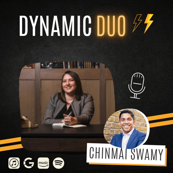 Dynamic Duo 012 - How to get better in closing sales by discovering your super powers with Jen Bilger artwork