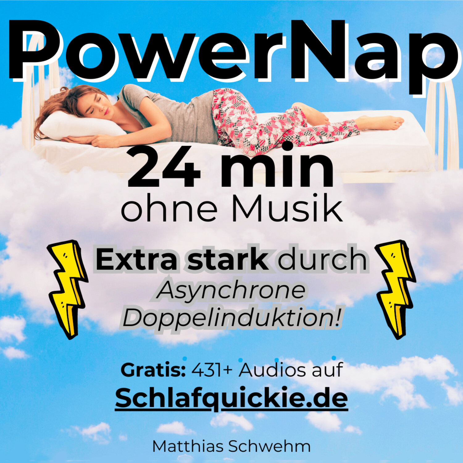 Power Nap  24 min ⚠️Extra stark! ﻿Asynchrone Doppelinduktion!💥 ohne Musik  Schlafquickie, Mittagsschlaf NSDR episode artwork