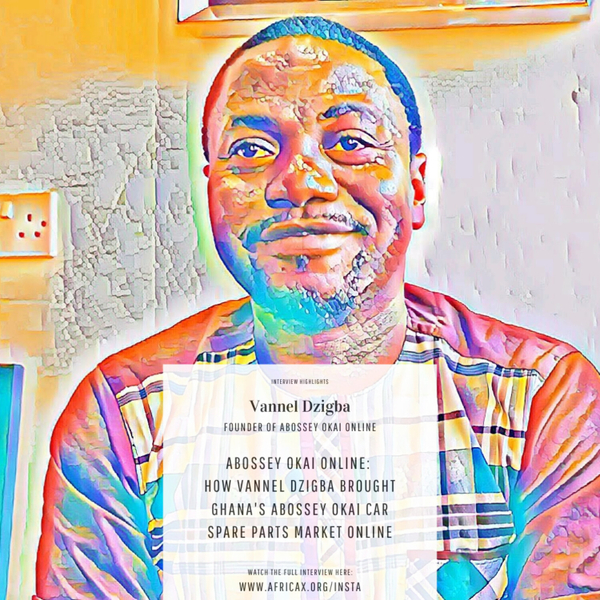 How Vannel Dzigba brought Ghana's Abossey Okai Car Spare Parts Market Online artwork