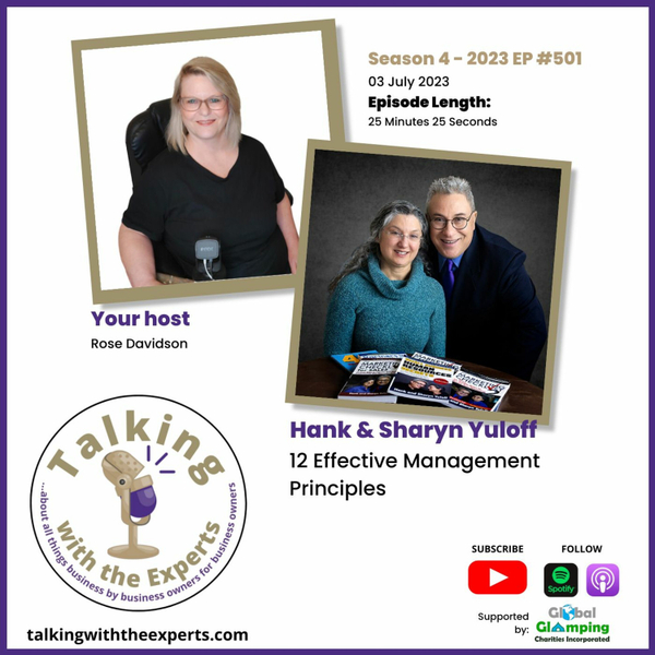 2023 EP501 Hank & Sharyn Yuloff - 12 Effective Management Principles artwork