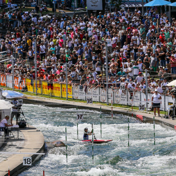 Canoe slalom Olympic chief judge Sue Natoli artwork