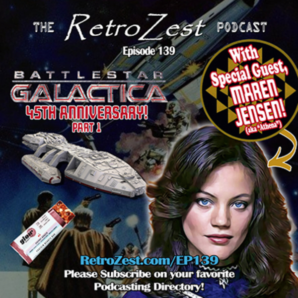 Maren Jensen from "Battlestar: Galactica" celebrates the 45th anniversary of the show artwork