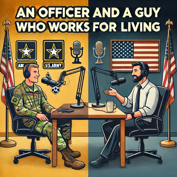 An Officer and a Guy Who Works for a Living artwork