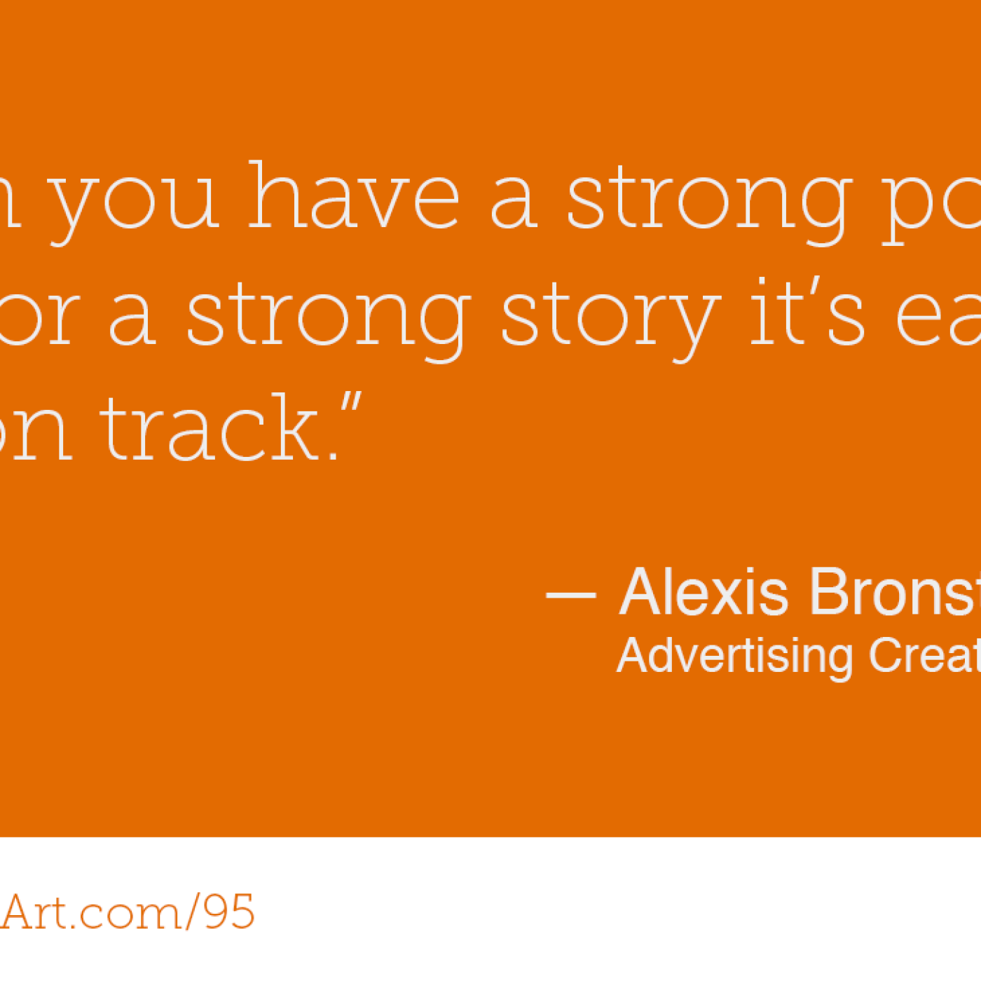 95 - Selling at the intersection of creativity and business with Alexis Bronstorph - podcast episode cover