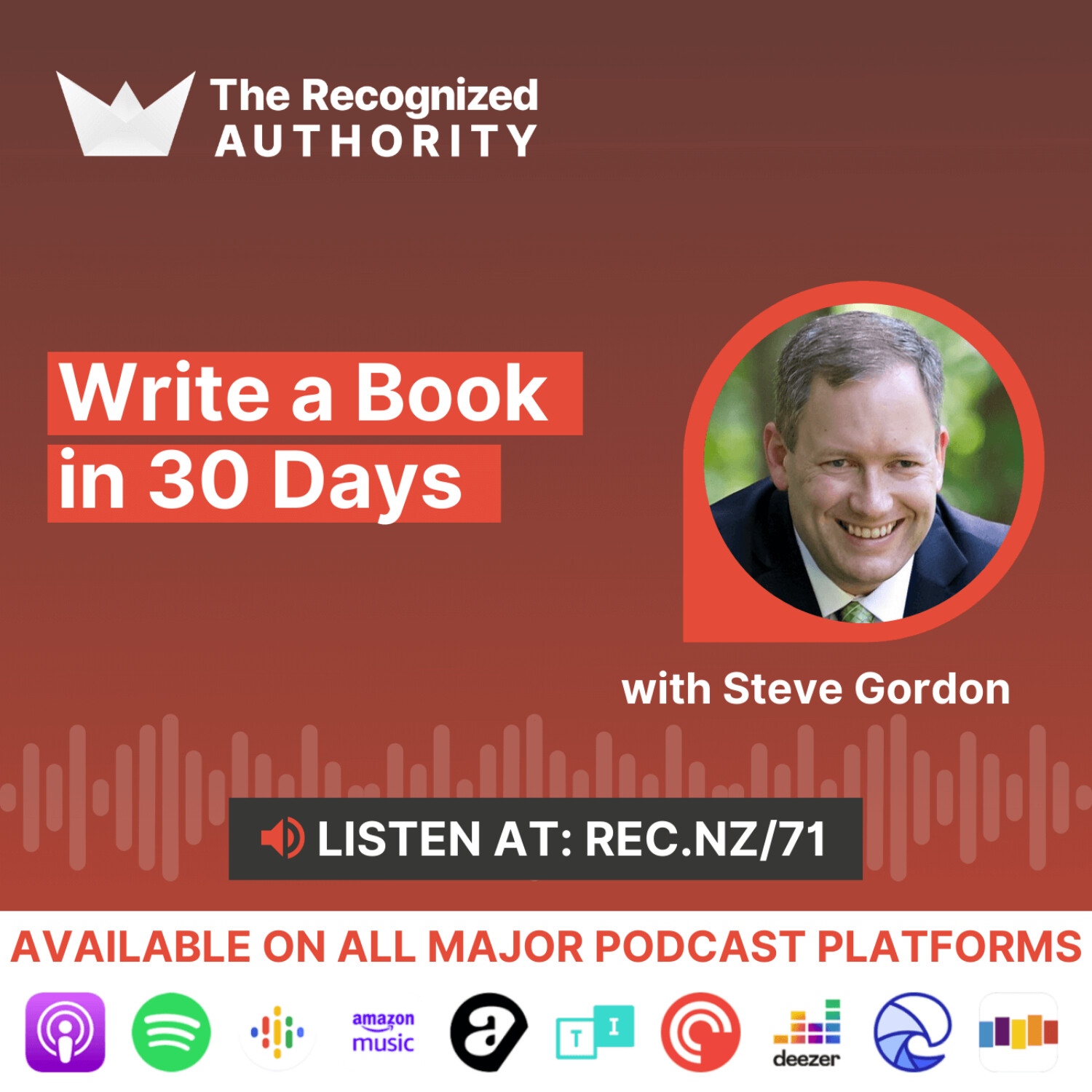 Write a Book in 30 Days with Steve Gordon episode artwork